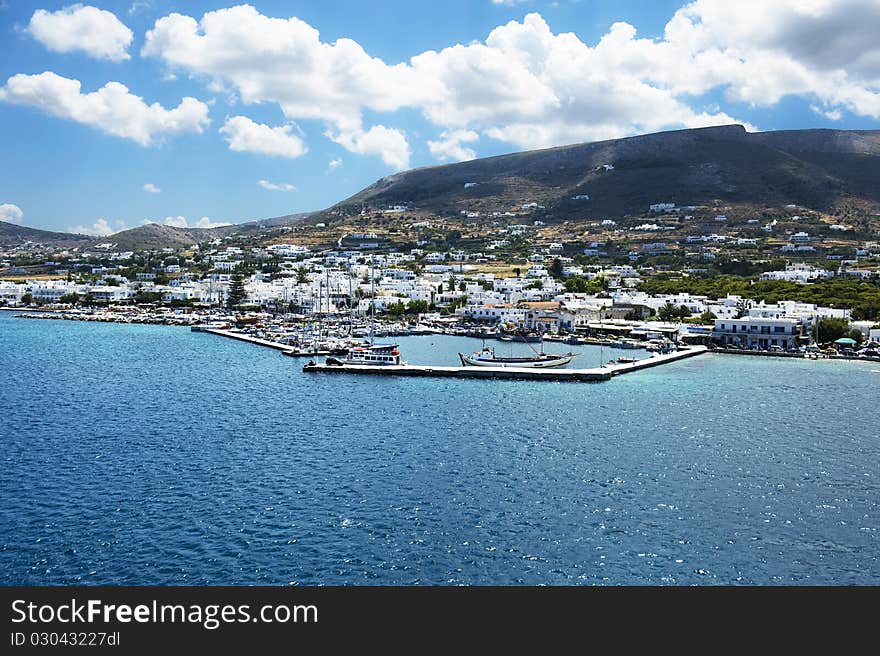 Picturesque Port, Paros, Greece