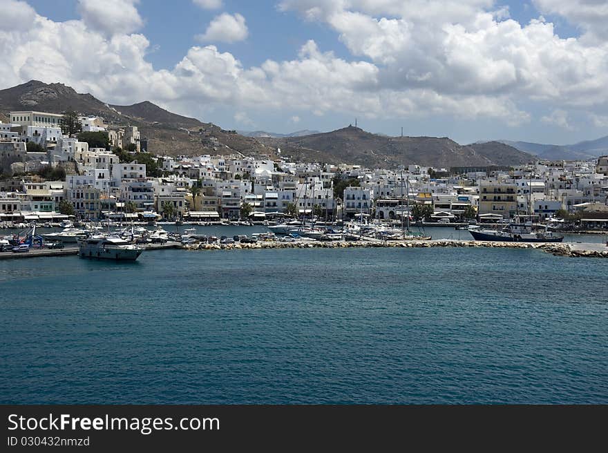 Picturesque Port, Paros, Greece