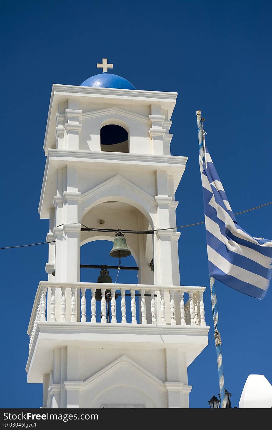 Church bells on Santorini island