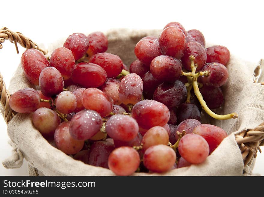 Grapes With Water Drops