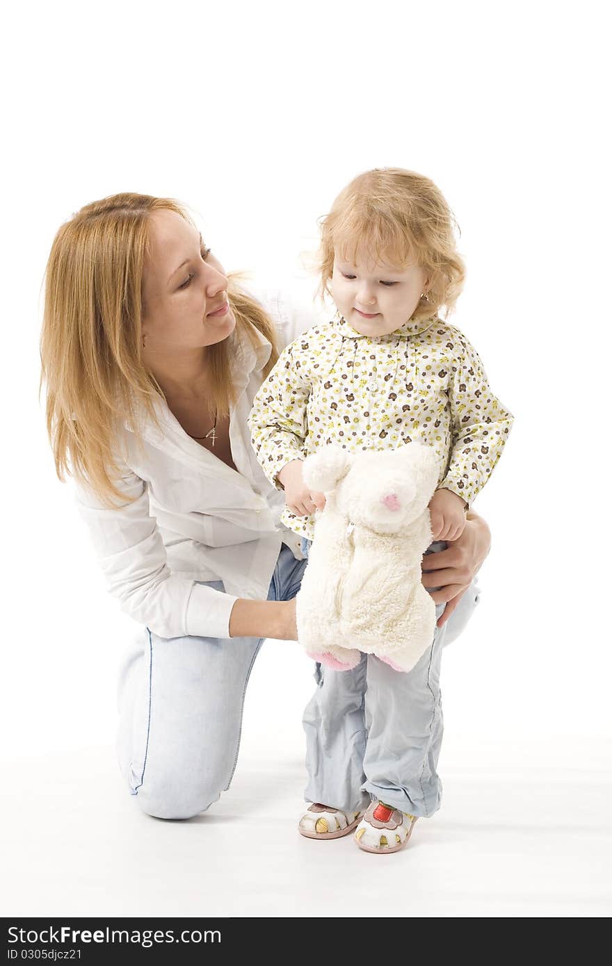 Happy mother with her smiling dauther