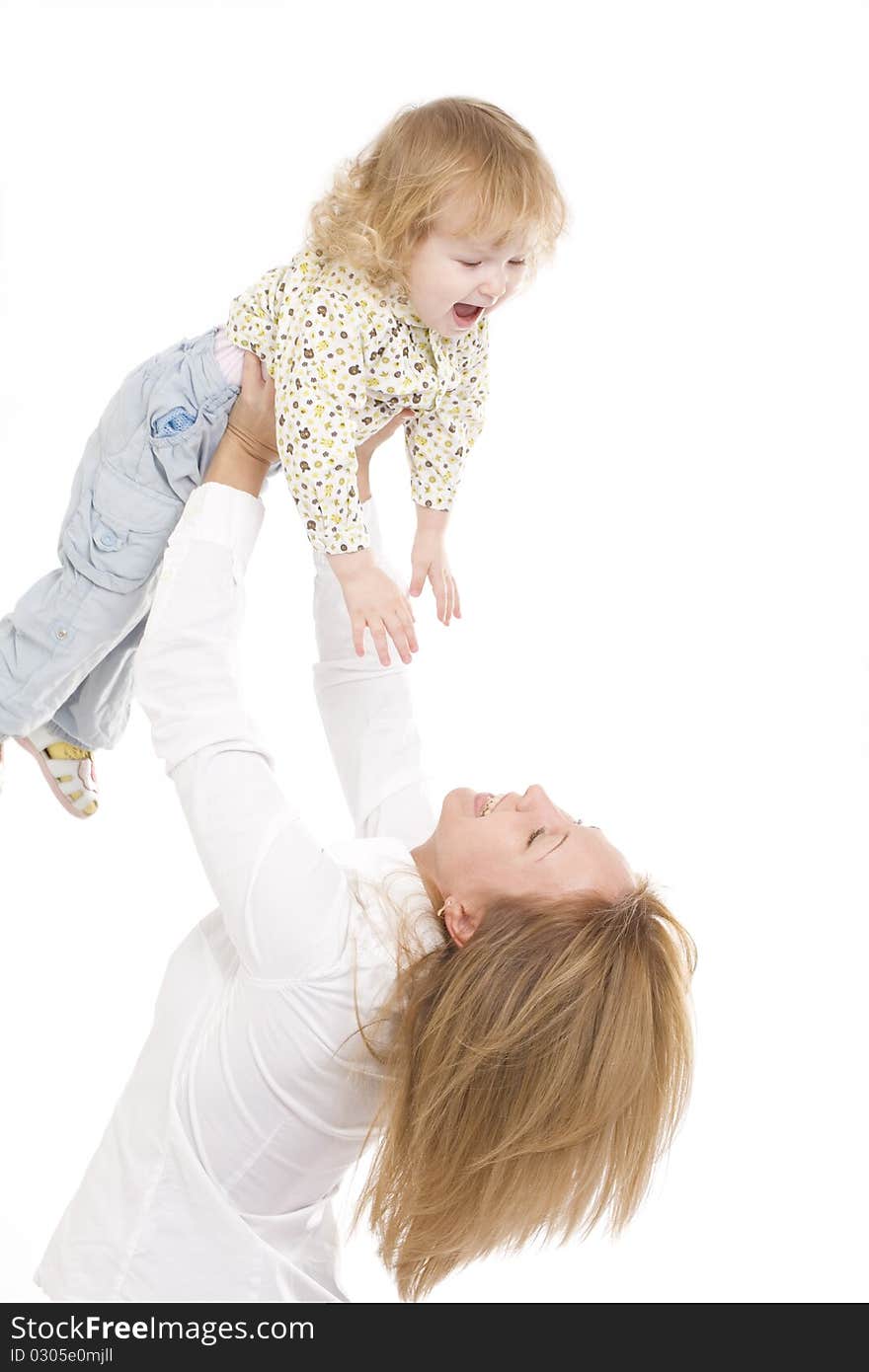 Happy mother with her smiling dauther