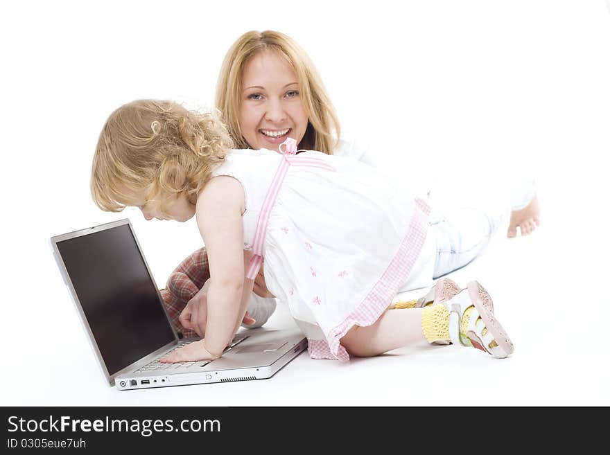 Happy mother with her smiling dauther