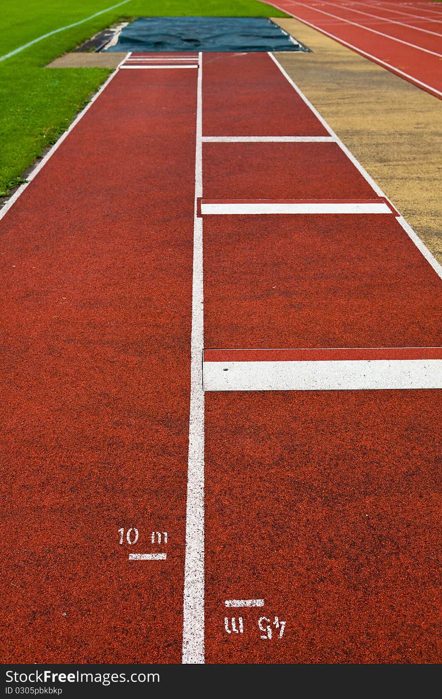 Sport grounds concept - Athletics Track Lane Numbers