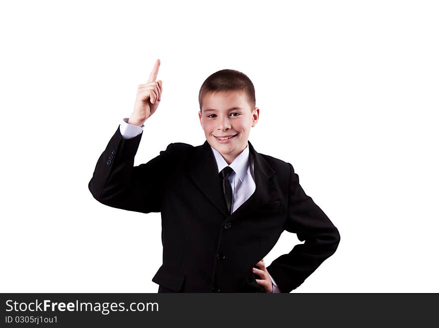 Boy, isolated on white background