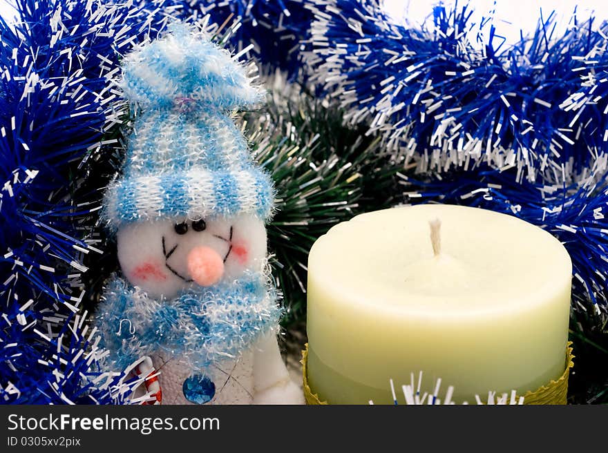 Candle And Snowman