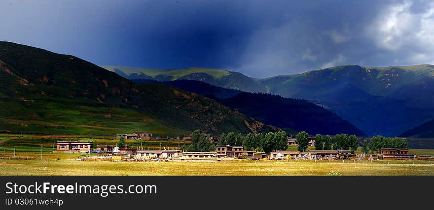 Highland residential areas in ganzhi county sichuan of china