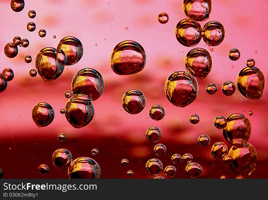 Macro shot of bubbles in weather. Macro shot of bubbles in weather