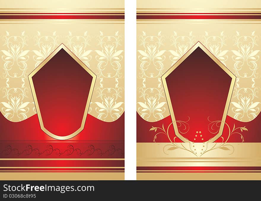 Decorative backgrounds for wrapping. Illustration