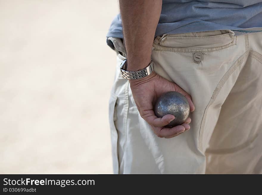 Boules (Petanque) game, French riviera