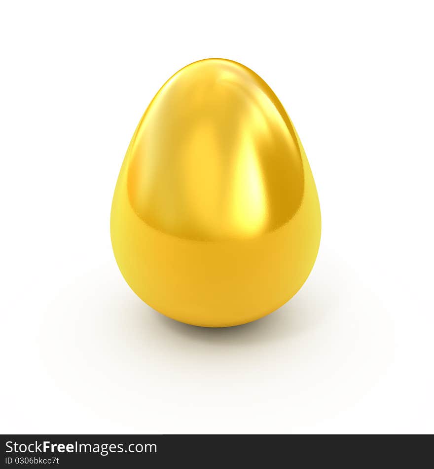 High detailed Golden egg