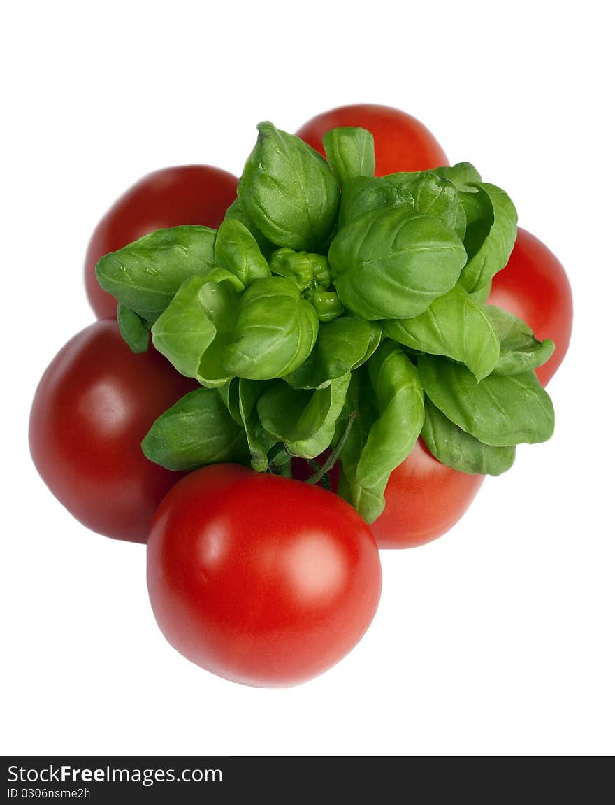 Basil and tomatoes