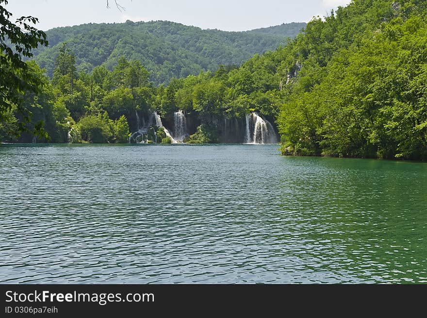 Breathtaking view in the Plitvice Lakes National Park (Croatia)