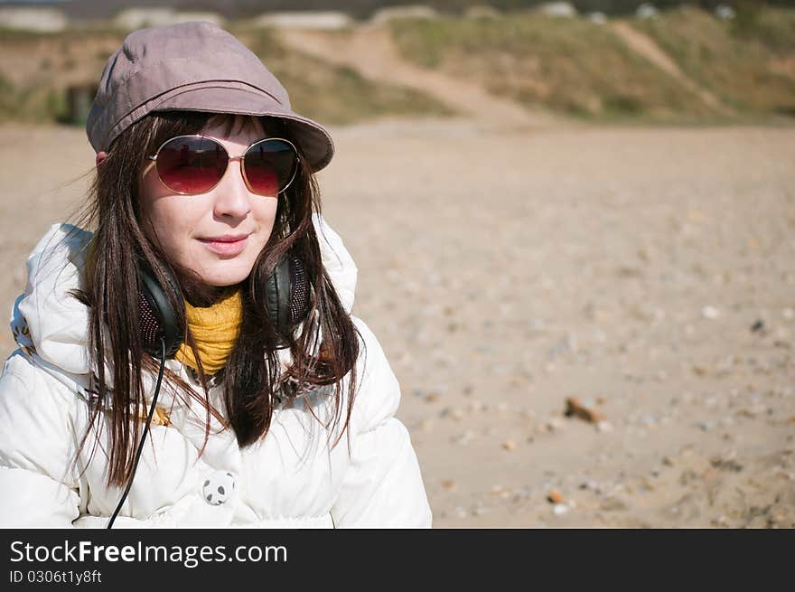 Beautiful Young Female On The Beach