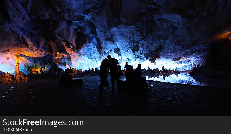 The seven stars reed flute cave guilin china. The seven stars reed flute cave guilin china