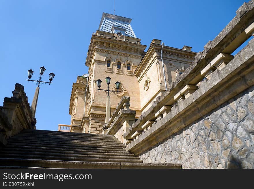 Ladder to an old palace. Ladder to an old palace