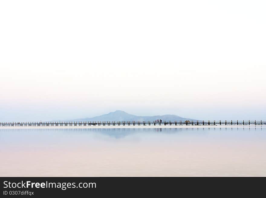 Landscape and bridge in egypt