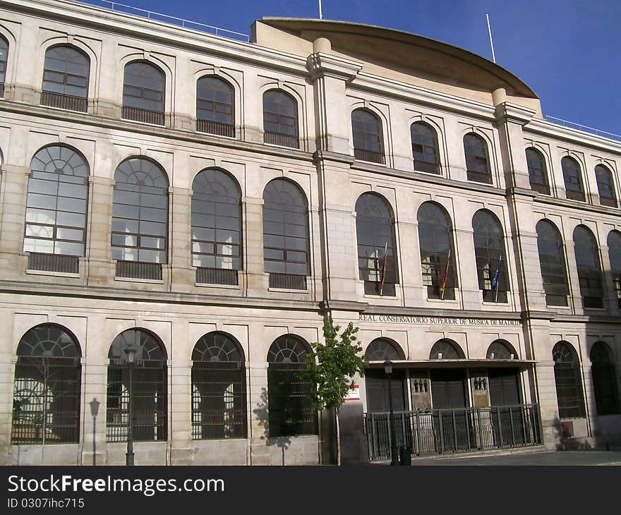 Historic buiding and museum in madrid