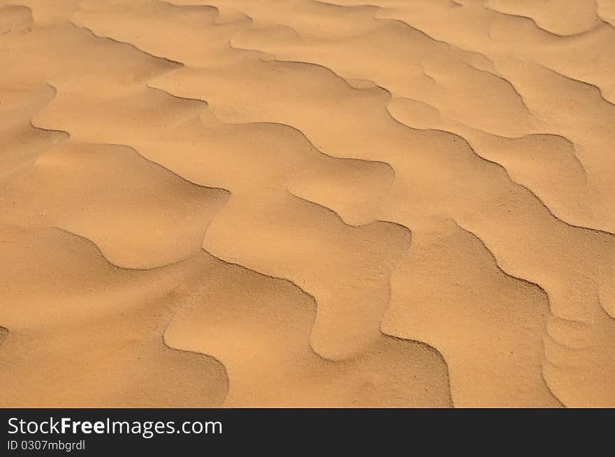 Sand in Sahara desert as background