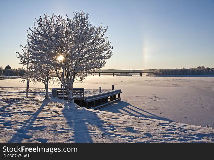 Beautiful winter landscape