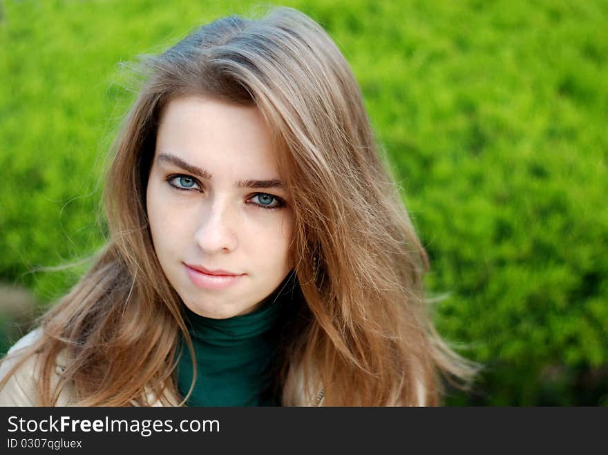 Close Up Of Girl Smiling