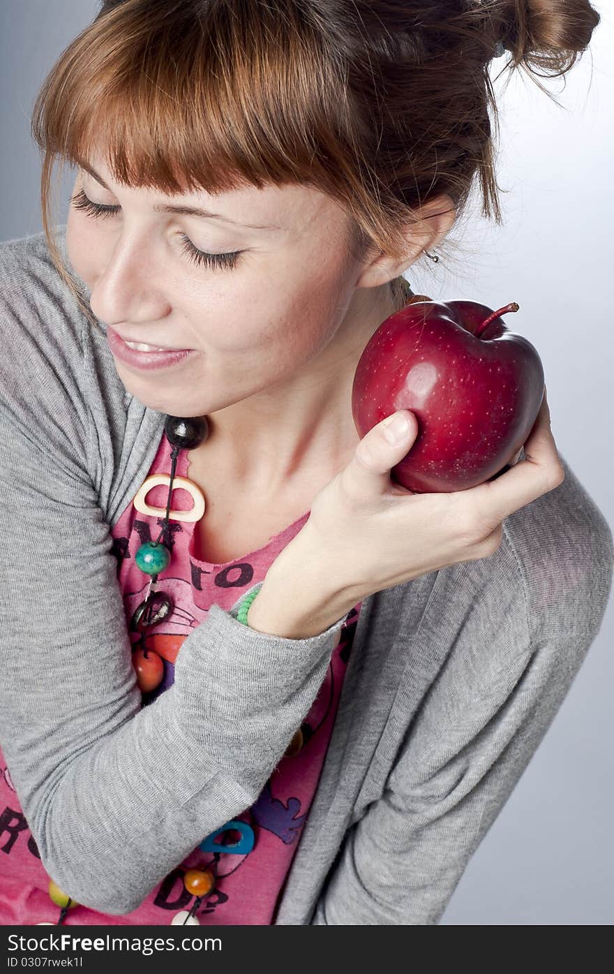 Girl With Apple