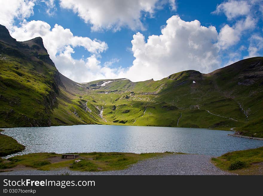 View fom the FIRST mountain in Switzerland