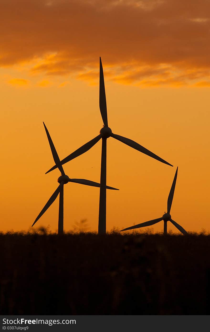 Windmill silhouette