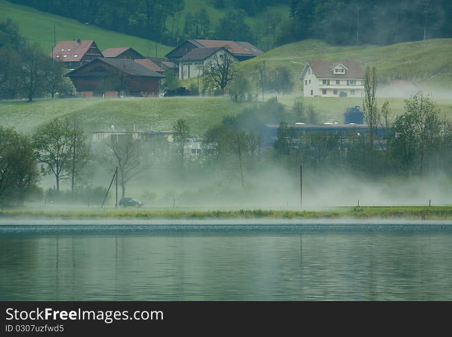 Country side view in Switzerland