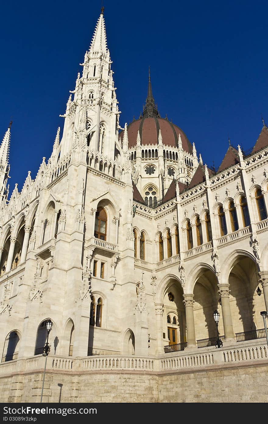 Hungarian parliament building in Budapest