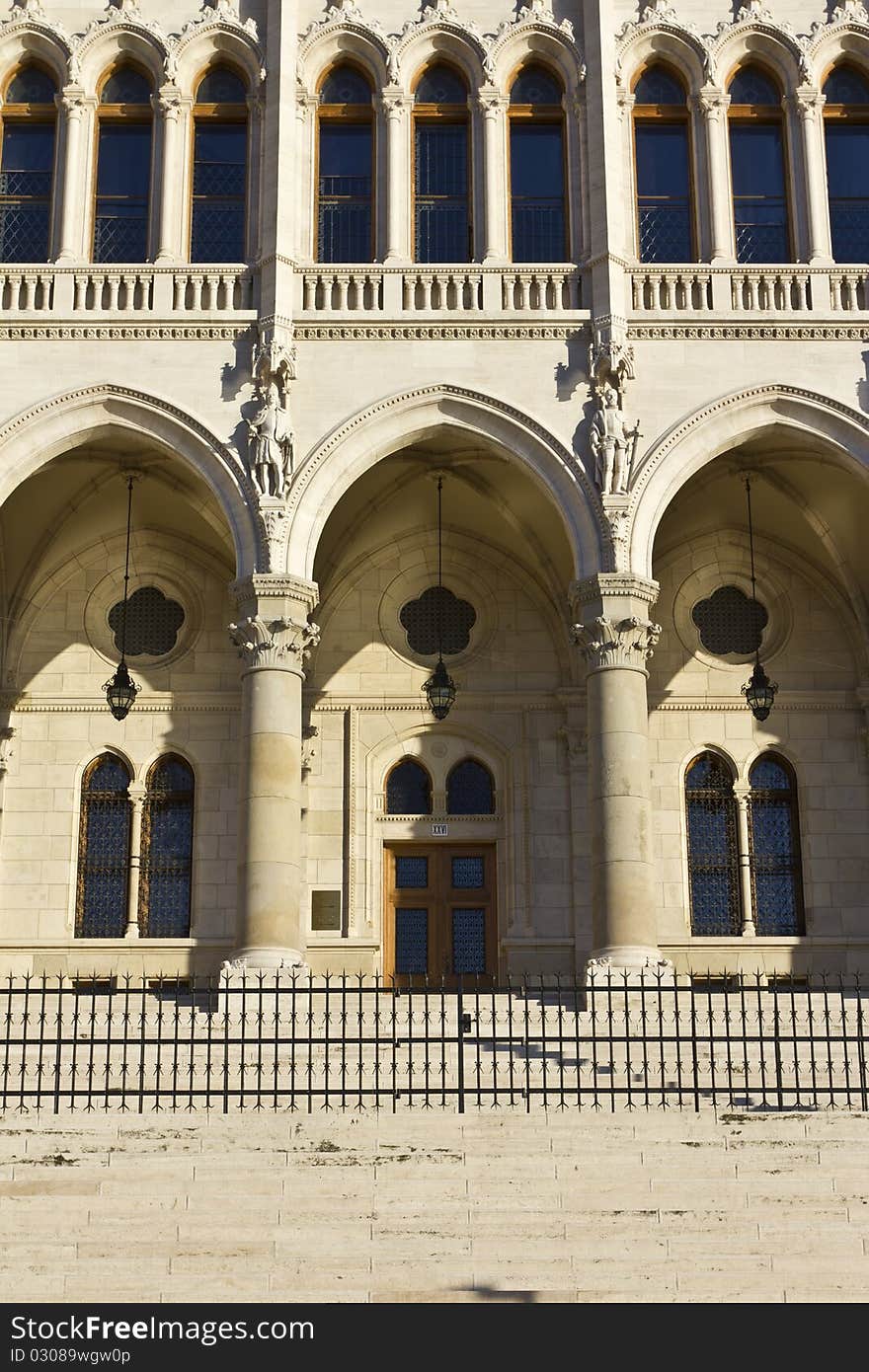 Hungarian parliament building in Budapest