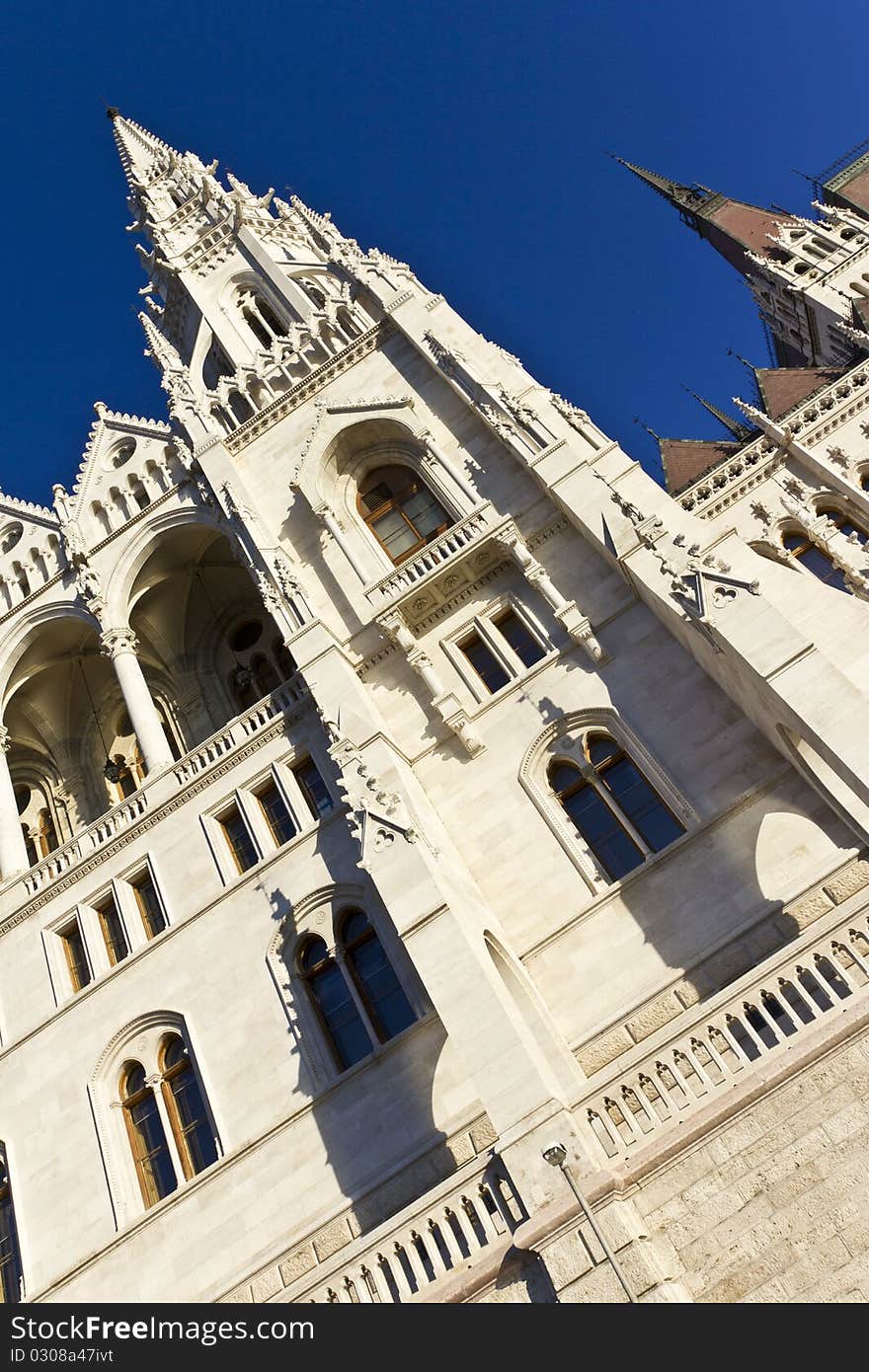 Hungarian parliament building in Budapest