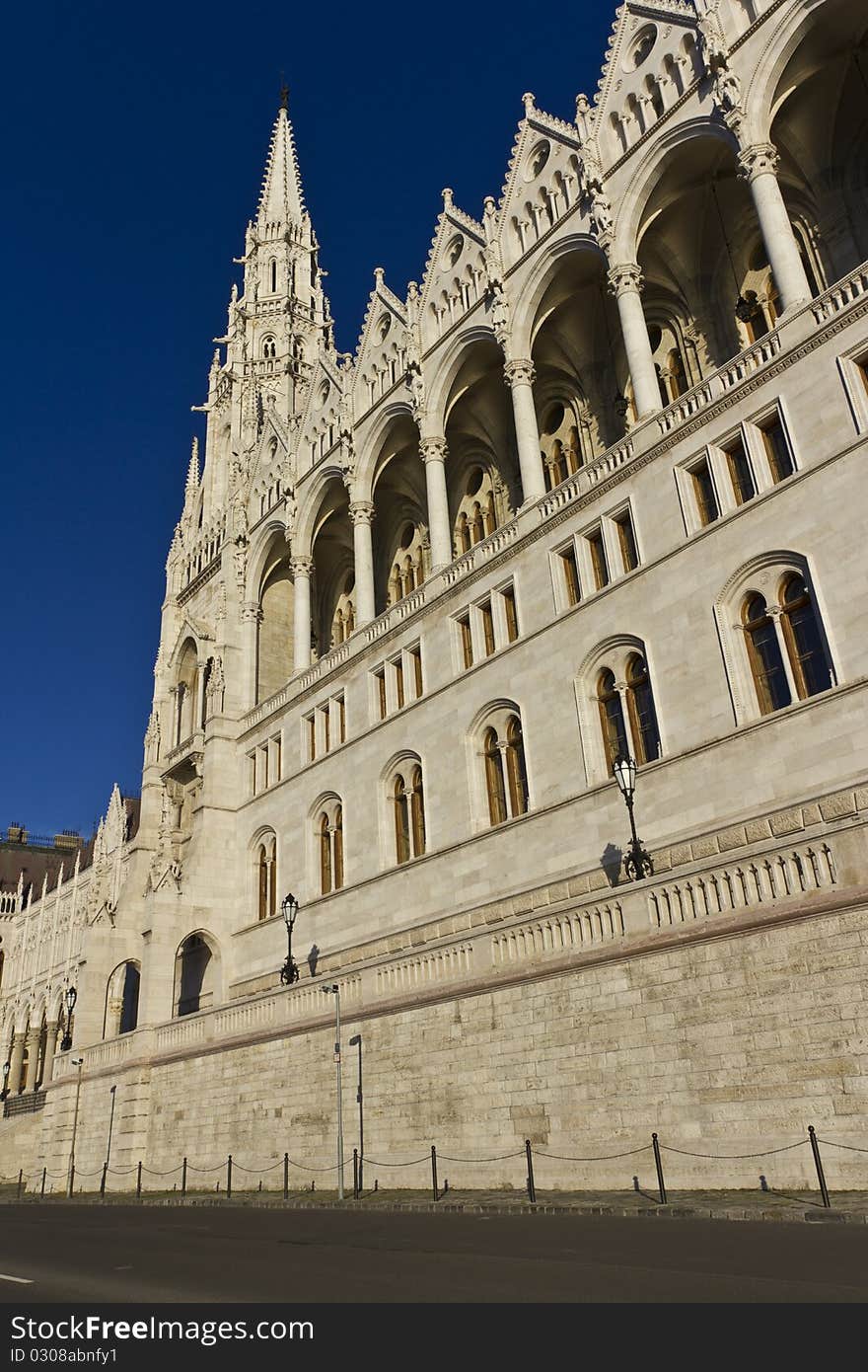 Hungarian parliament building in Budapest