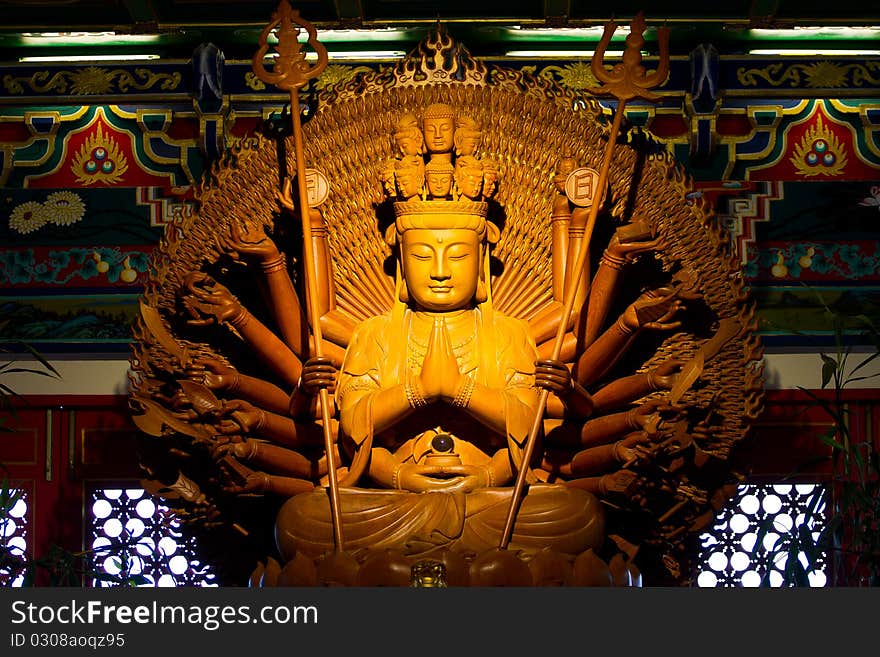 Chinese Buddha temple in Thailand. Chinese Buddha temple in Thailand