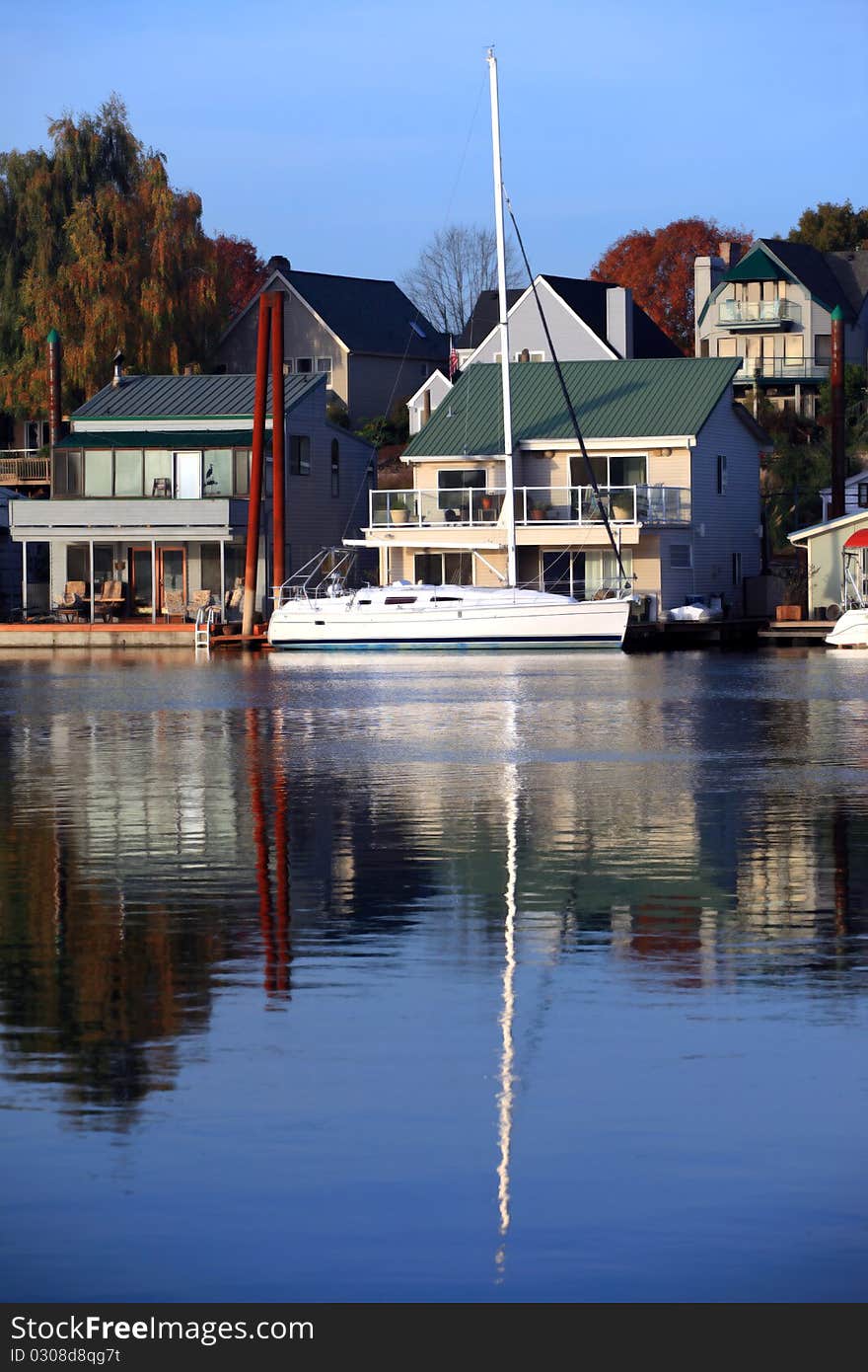 Living on the water, Portland Oregon.