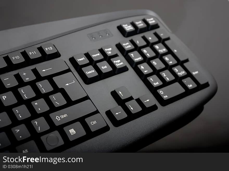 Close-up Of Black Keyboard