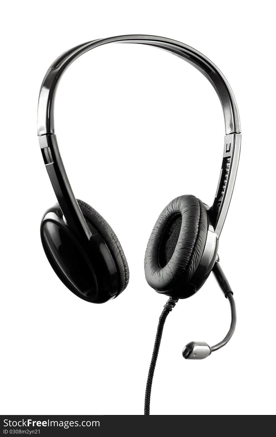 Black Stylish Headphone With Microphone