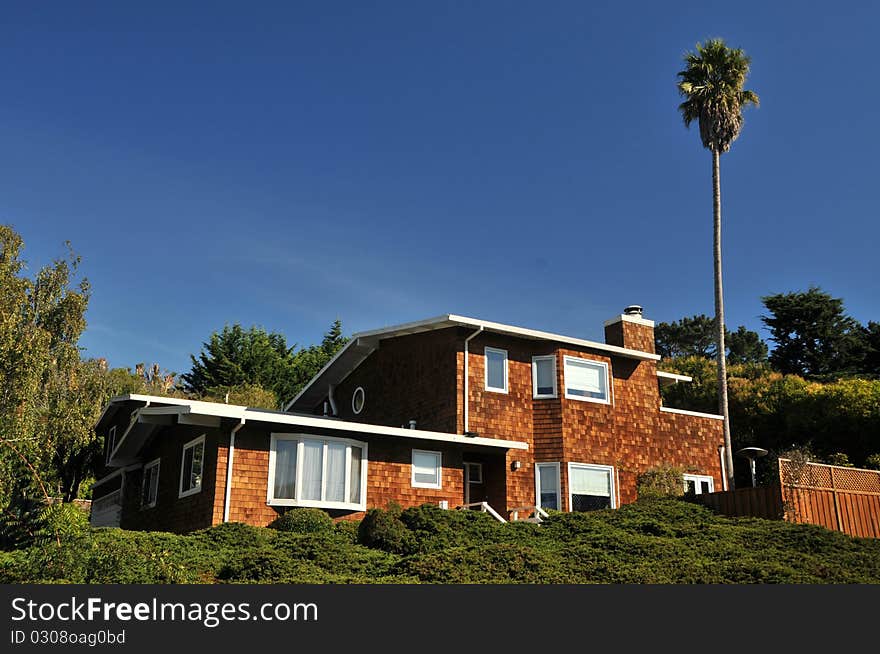 House On A Hill With Two Garages