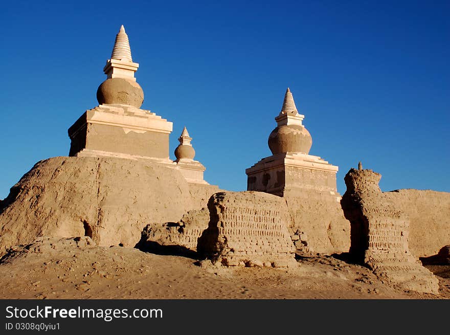 Ancient city in desert