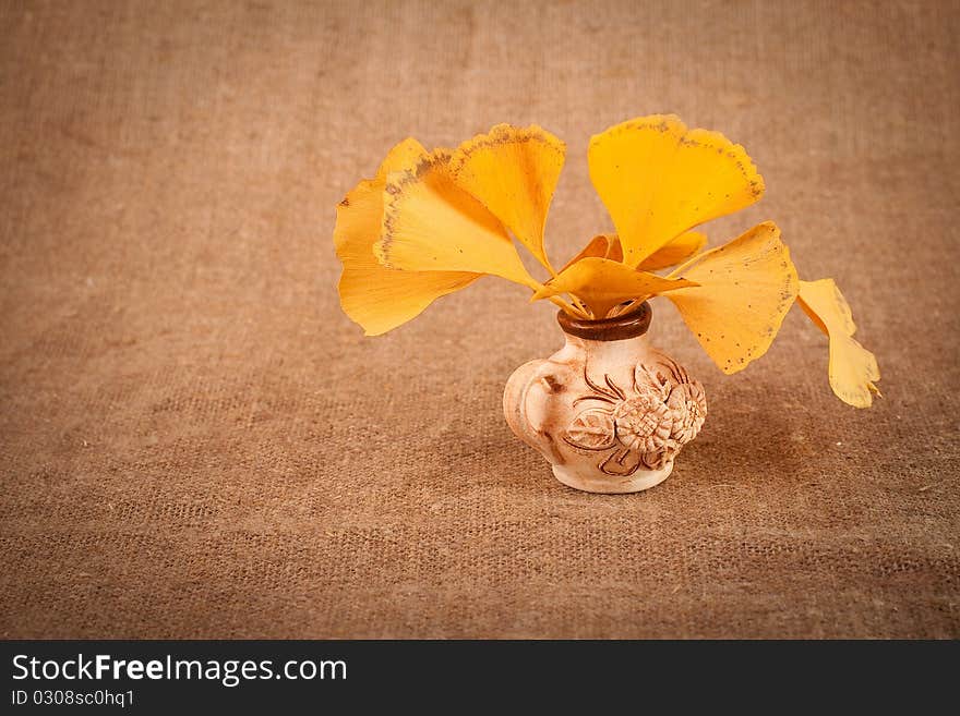 Jug With Leaves