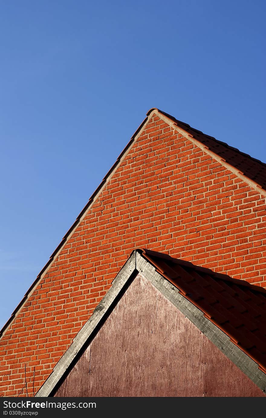 Typical Red brick house in the town of Ballerup in Denmark. Typical Red brick house in the town of Ballerup in Denmark.