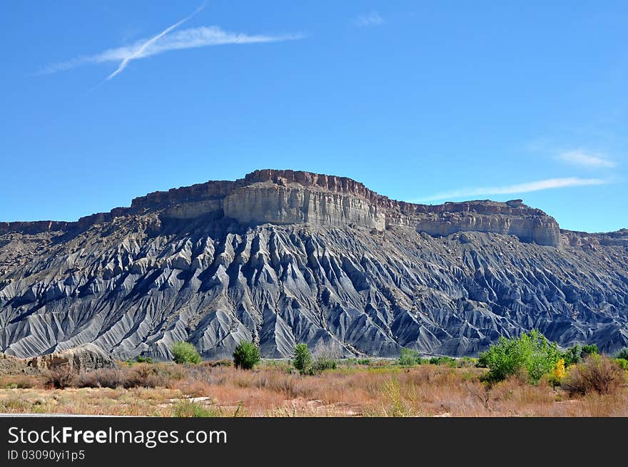 Utah Desert Drive near hanksville highway 24