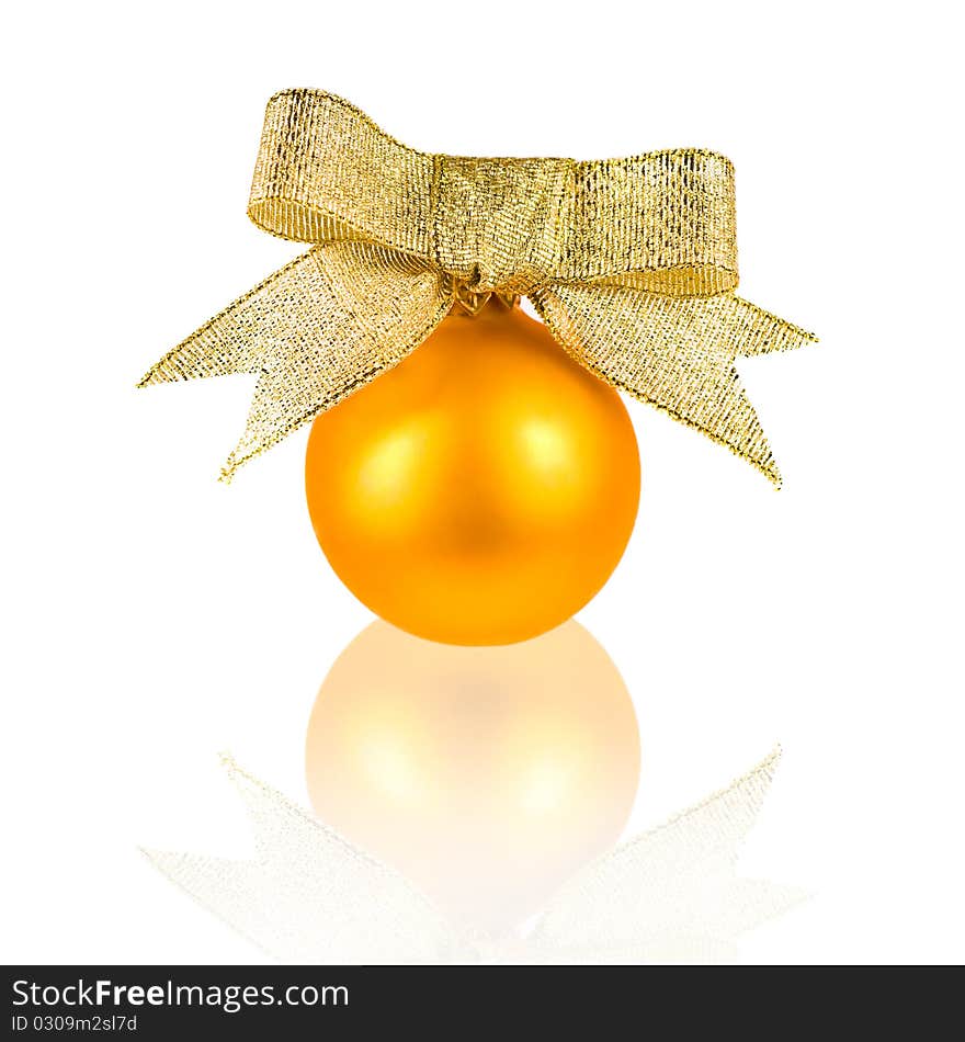 Christmas decoration isolated on the white backgro