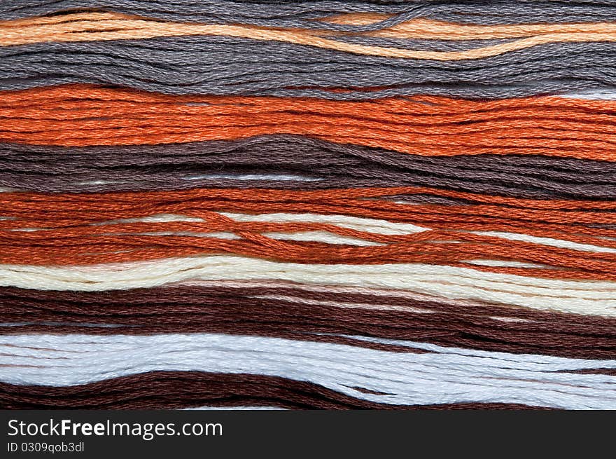 Multicolored Embroidery Threads Backgrounds