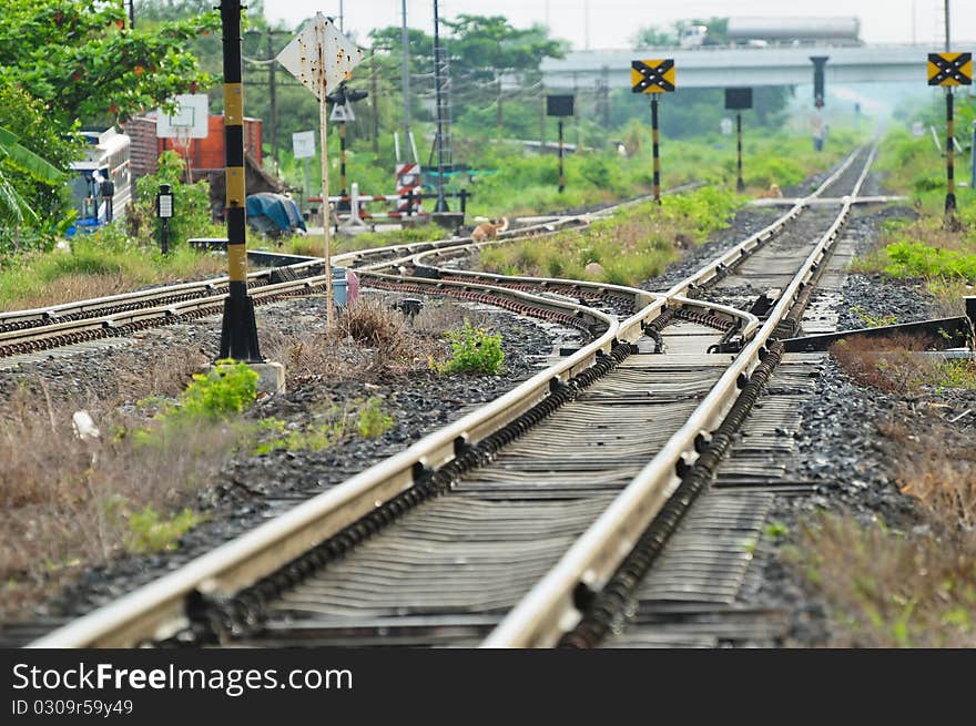 The sence of railway in thailannd