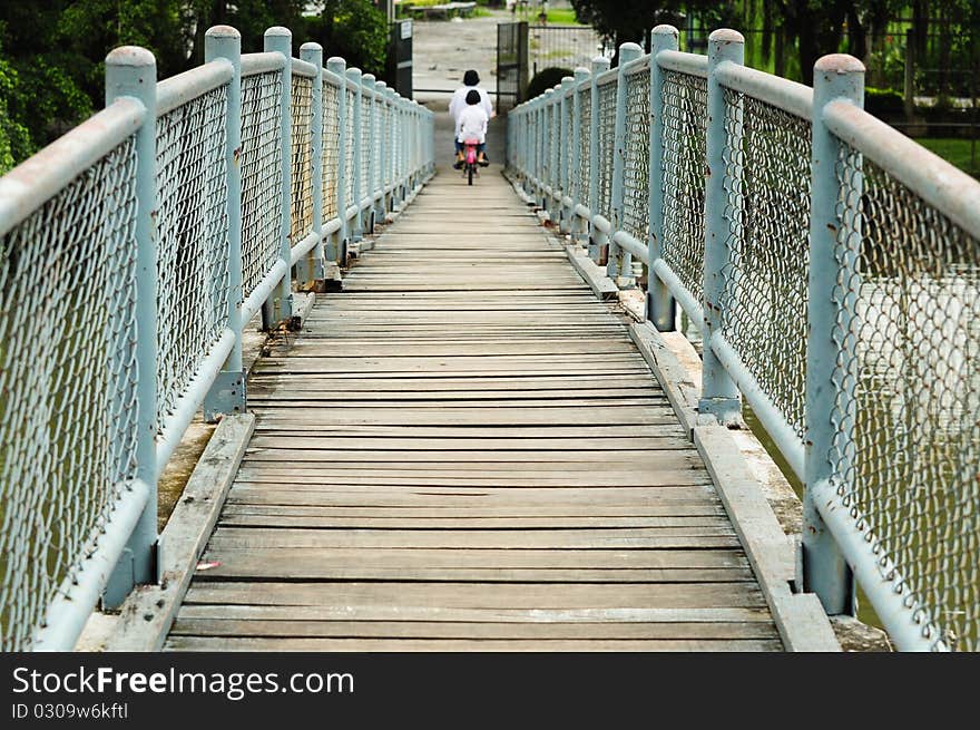 The Bridge at the garden , thailand