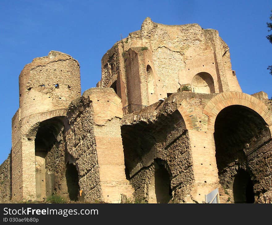 Roman forum in rome italy