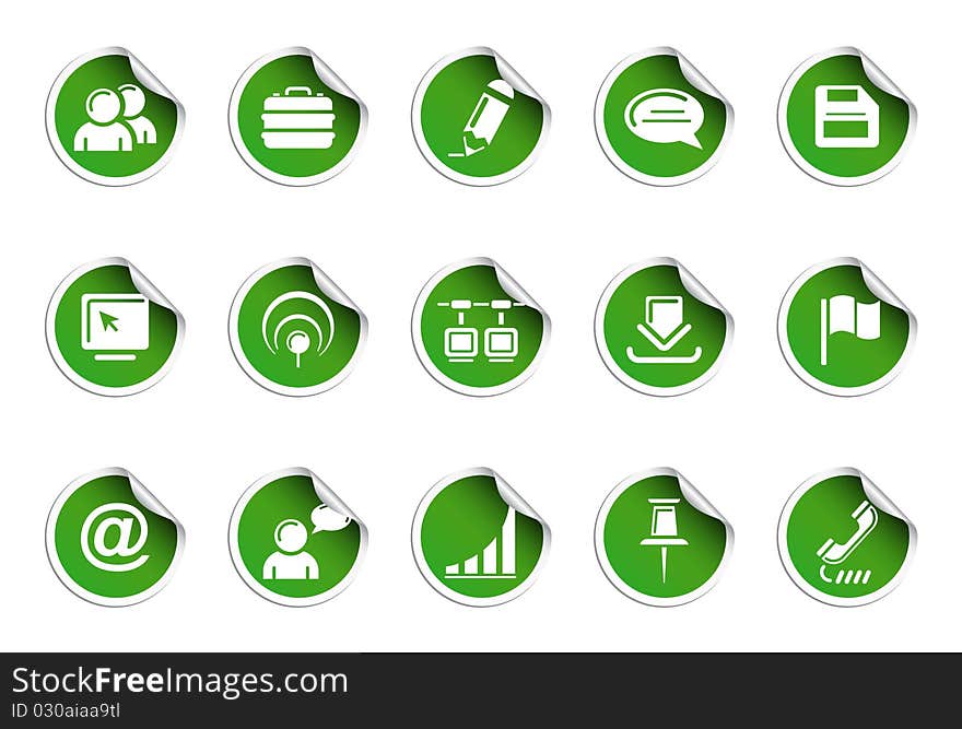 Internet and web icons | Sticky series. Internet and web icons | Sticky series