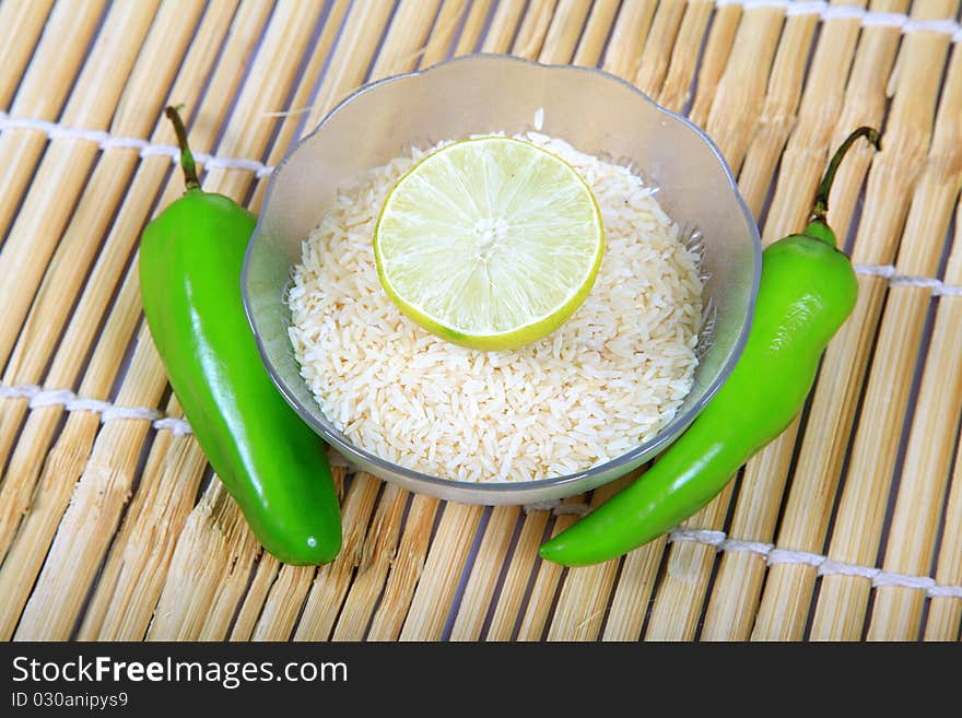 Chilly and lemon rice