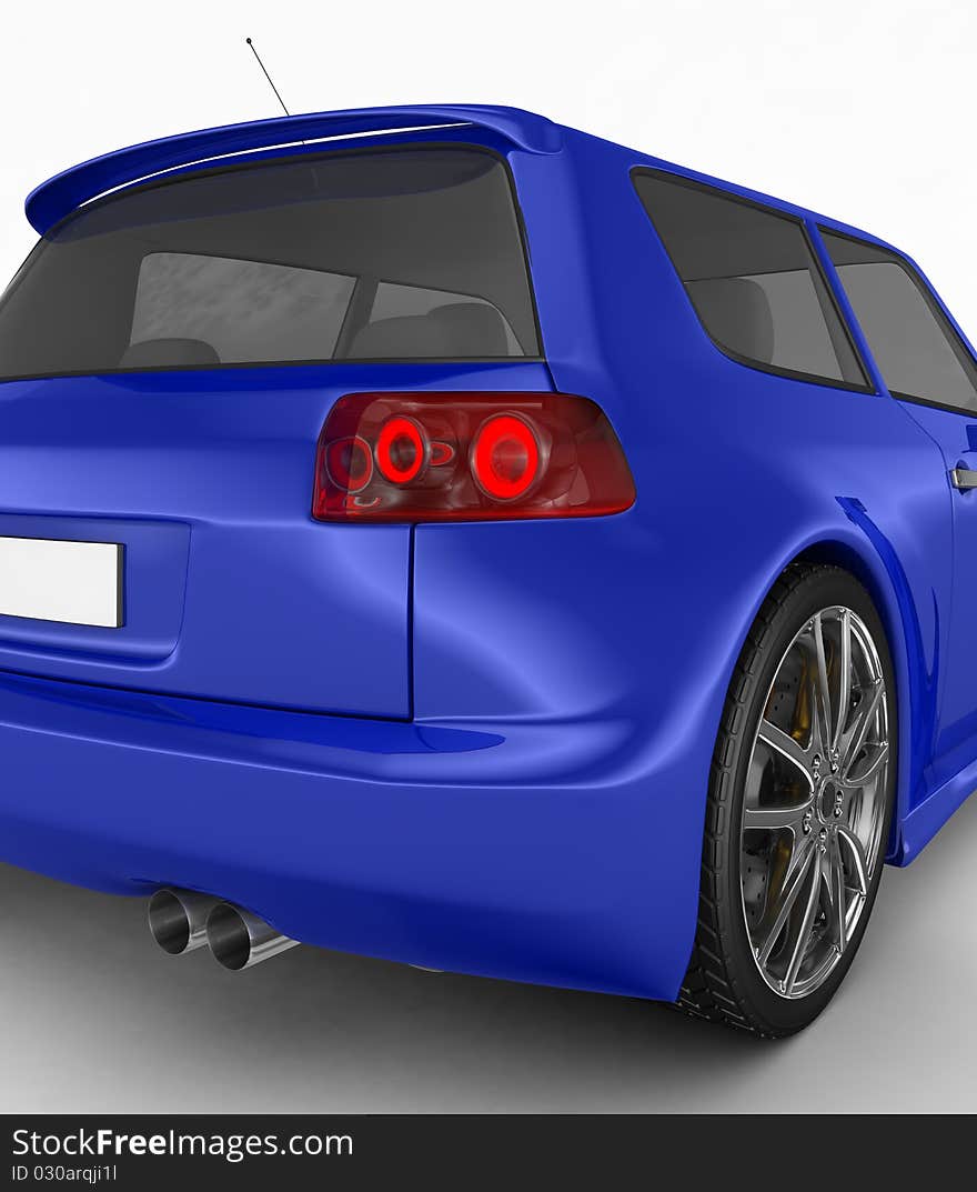 Sports car - 3d render. No trademark issues as the car is my own design.